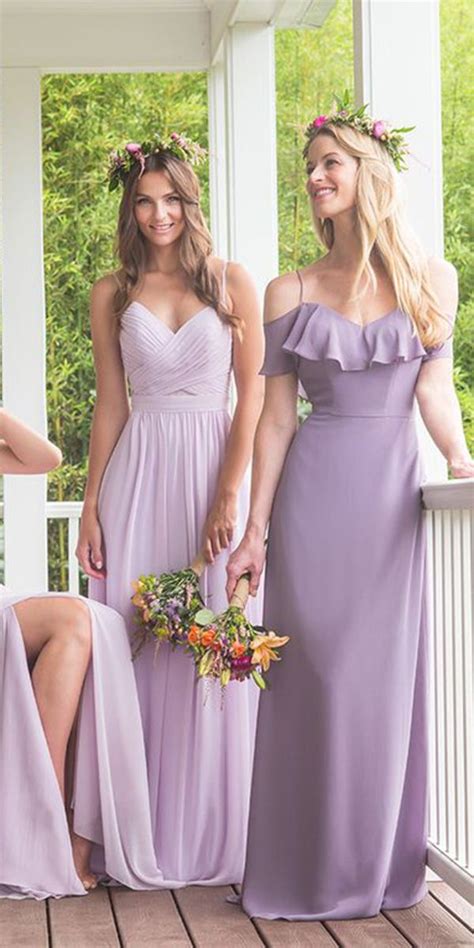 Lavender Bridesmaid Dresses Charming Look For Girls Lavender