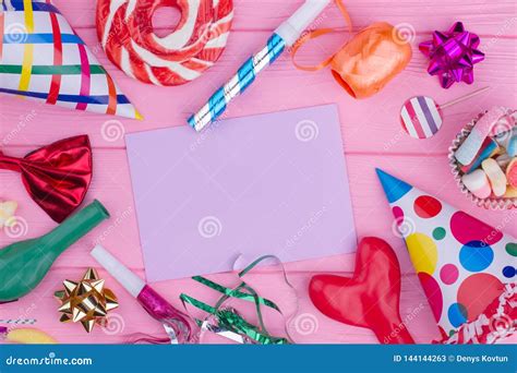 Birthday Party Accessories Stock Image Image Of Design Anniversary