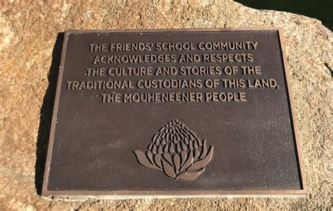 Acknowledgement Of Country The Friends School