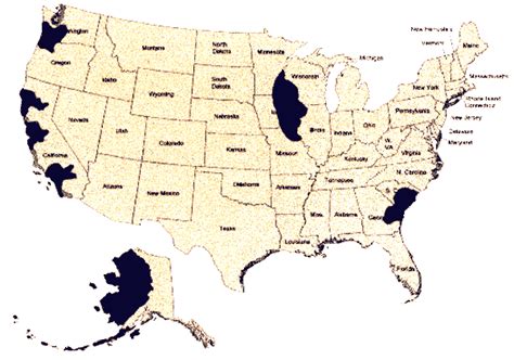 Free printable labeled map of united states. Possible Maps of The Future