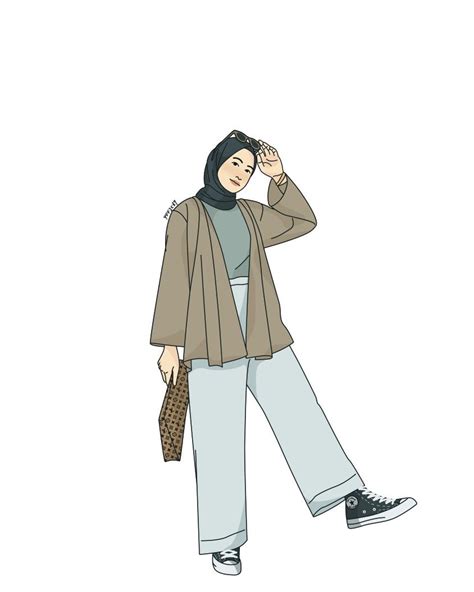 Gambar Ilustrasi Kartun Muslimah Gambar Ilustrasi