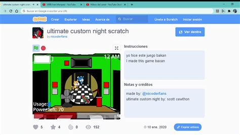 Ultimate Custom Night Scratch Creado Por Mi Primo Youtube