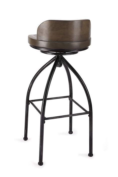 Fivegiven Rustic Industrial Bar Stools 30 Inch Bar Stool With Back