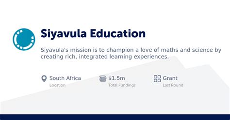 Siyavula Education Company Overview Team Financials Competitors