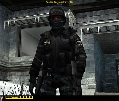 Russian Spetsnaz Player Fix Counter Strike Source Skin Mods
