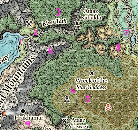 Dnd 5e How Can I Identify The Different Terrains On The Chult Map In