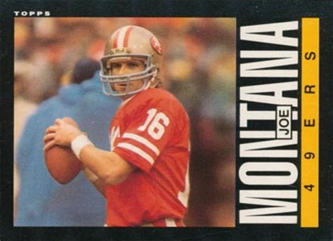 Check spelling or type a new query. 1985 Topps Joe Montana #157 Football Card Value Price Guide