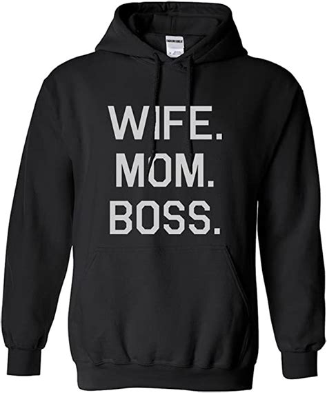 Wife Mom Boss Pullover Hoodie At Amazon Womens Clothing Store