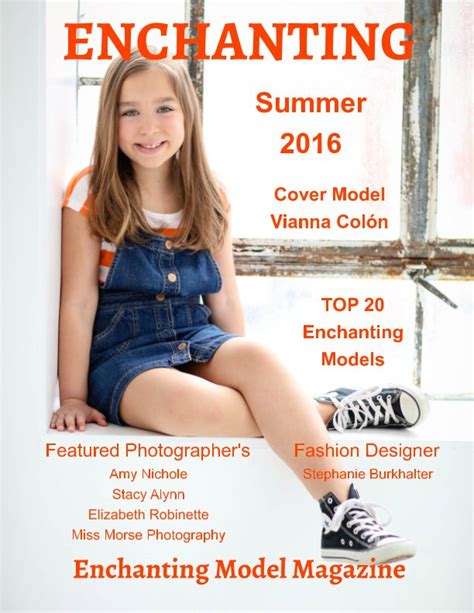 Enchanting Model Magazine By Elizabeth A Bonnette Blurb Books