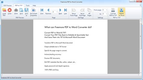 Freemoresoft Freemore Pdf To Word Converter Convert Pdf To Word For