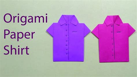 Cristmas Origami Paper Shirt Easy Tutorial Diy Origami Paper Crafts