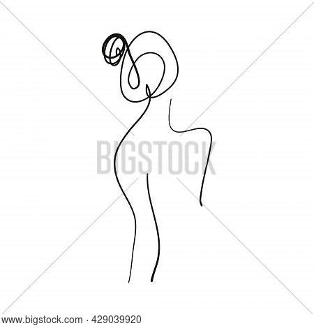 Ink Brush Naked Woman Vector Photo Free Trial Bigstock