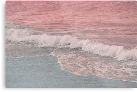 Pink Ocean Waves Metal Print By Newburyboutique In 2020 Beautiful