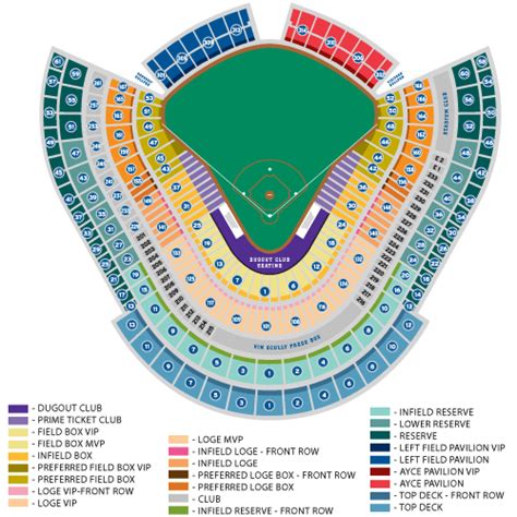 Dodger Stadium Seat Map Pdf Awesome Home