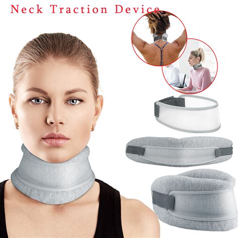 Adjustable Cervical Neck Traction Device Collar Brace Support Medical