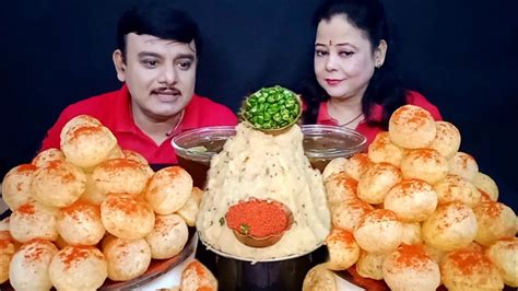 Indian Street Food Spicy 🌶 Pani Puri Eating Challenge Chilli Golgappa