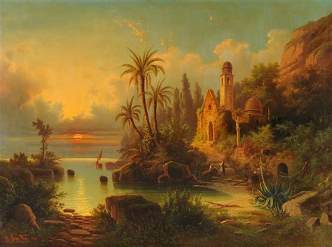 Albert Rieger Landscape Painter Tuttart Masterpieces