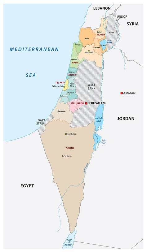 Israel Political Map