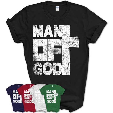 Mens Man Of God T Shirt Teezou Store