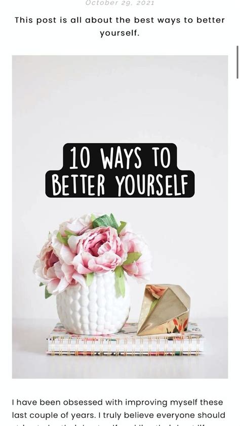 10 Ways To Better Yourself Inspirational Quotes Self Help Book