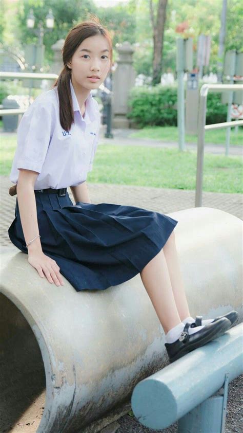 Katai Worapitcha Thai High School Girl ชุด ผู้หญิง นางแบบ
