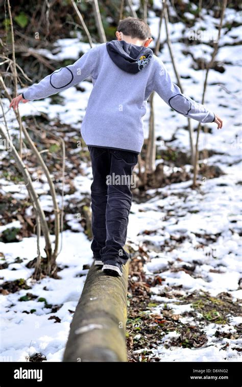 Boy Walking In Woods Hi Res Stock Photography And Images Alamy