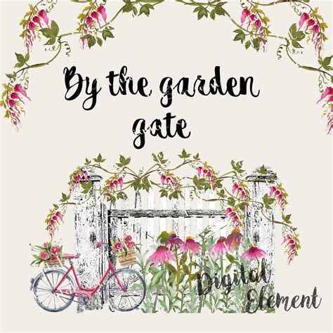 Gate Clipart Spring Garden Gate Spring Garden Transparent Free For