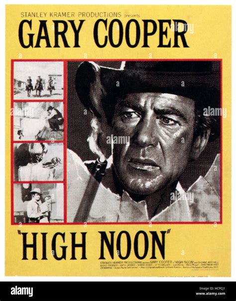 High Noon Left Gary Cooper 1952 Stock Photo Alamy
