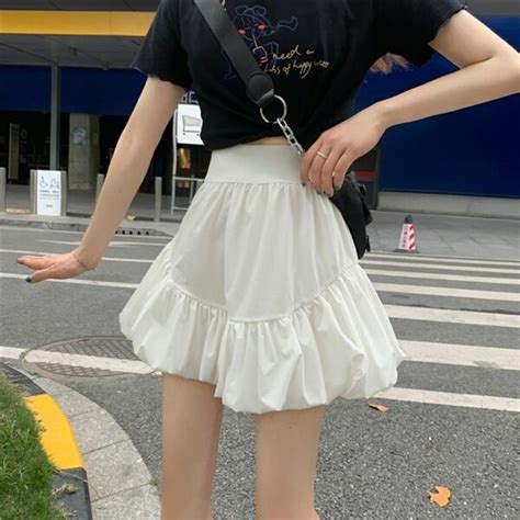 Solid Sweet A Line Skirts Kawaii Fashion Shop Cute Asian Japanese Harajuku Cute Kawaii