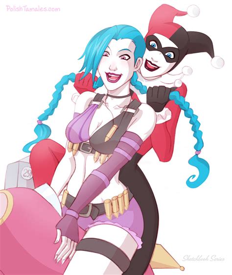 Gaming Jinx And Harley By Polishtamales On Deviantart