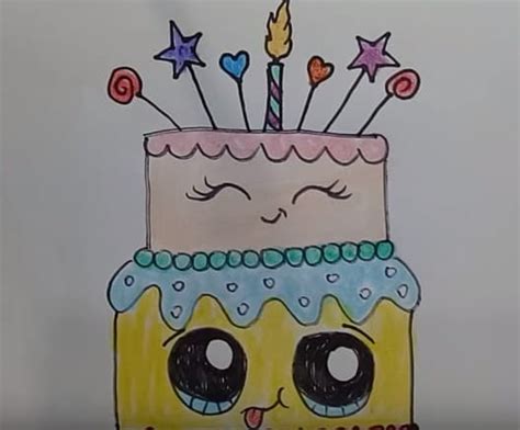 1280 x 720 jpeg 99 кб. How To Draw A Cute Birthday Cake