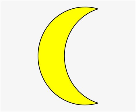 Half Yellow Moon Clipart Yellow Crescent Moon Png Image Transparent