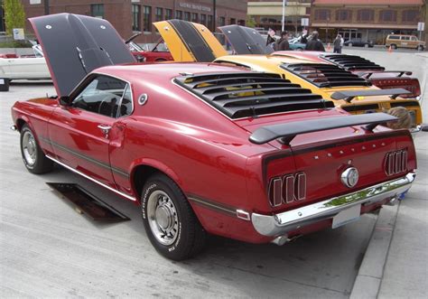 Candy Apple Red 1969 Mach 1 Ford Mustang Fastback