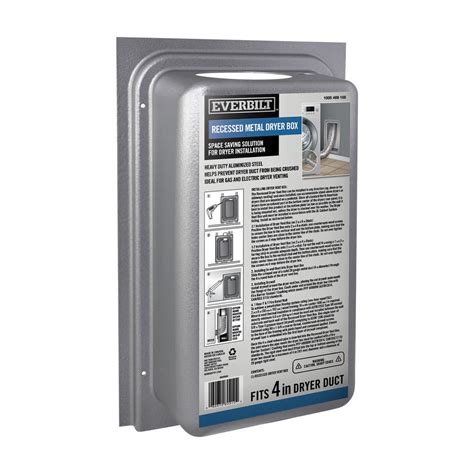 Venting a dryer removes the warm, moist air created from forced heat evaporating the water from your freshly washed laundry. Everbilt Metal Recessed Dryer Vent Box-MDRBHD - The Home Depot