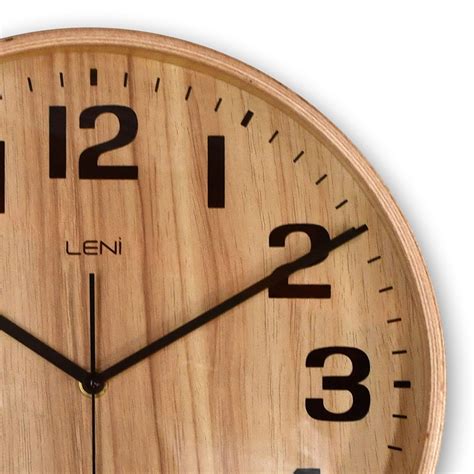 Buy Leni Wood Wall Clock 28cm Online Purely Wall Clocks
