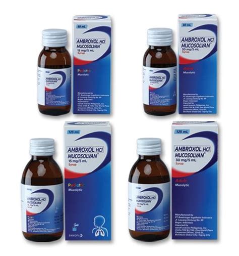 Stop the medication and consult your doctor immediately if you experience any any serious side effects like seizure, kidney problems or symptoms of low magnesium in body. Image of mucosolvan syrup 15 mg-5 ml | MIMS Philippines