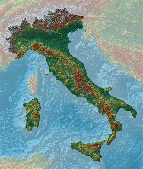 Check spelling or type a new query. Relief map of Italy | Elevation map, Relief map, Italy map