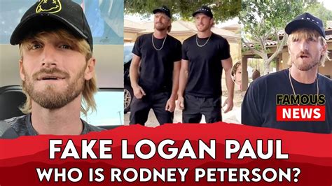 Logan Paul Look A Like Goes Viral Who Is Rodney Peterson Famous News