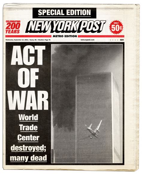 Lot Detail Special Edition Of The New York Post Newspaper