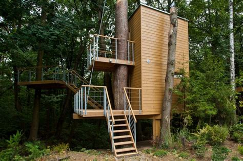 combination of architecture and nature creative “tree house” around the world