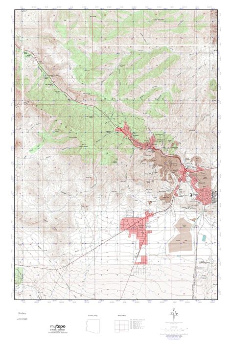Mytopo Bisbee Arizona Usgs Quad Topo Map