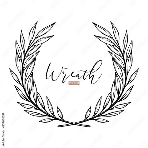 Hand Drawn Laurel Wreath Clip Art Images Vector And Photoshop Brushes