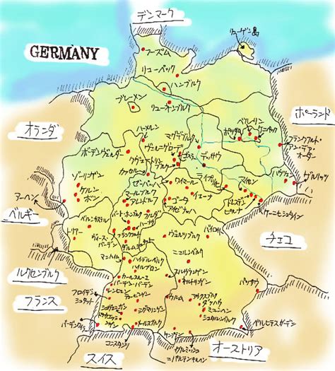上ドイツ 地図 フリー イラストのアイデア