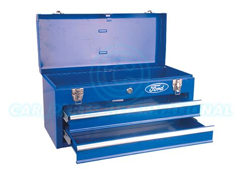 Ford Tools Metal Tool Top Box With 2 Drawers Genuine Ford Toolbox Ebay