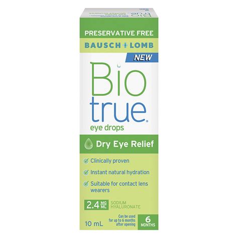 Check spelling or type a new query. Bausch & Lomb Biotrue Eye Drops Dry Eye Relief - 10ml ...