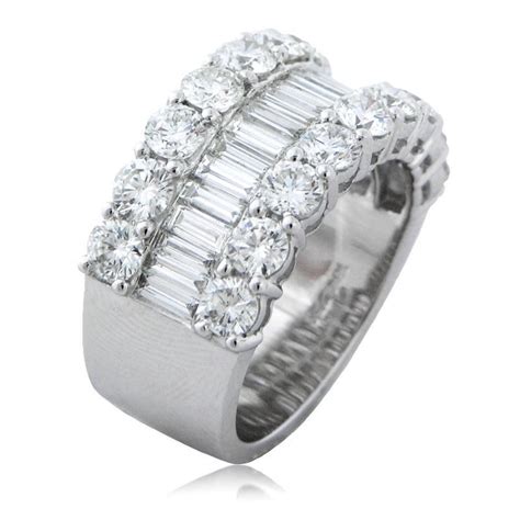 344ct Diamond 18k White Gold Wedding Band Ring