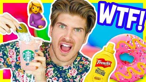 Trying Weird Pregnant Craving Foods Taste Test Youtube