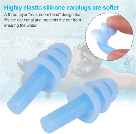How much noise can ear plugs actually eliminate? 6 Packs Reusable Silicone Ear Plugs, Waterproof ...
