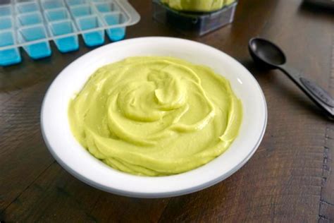 Avocado may be offered as soon as your baby is ready to start solids, usually around 6 months old. Homemade Avocado Baby Food | The Downes Home