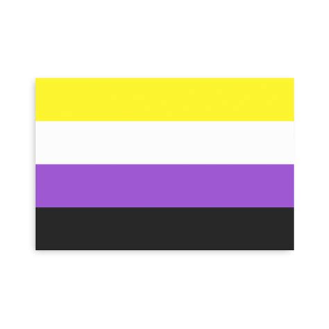 Non Binary Pride Flag Sticker 4x6